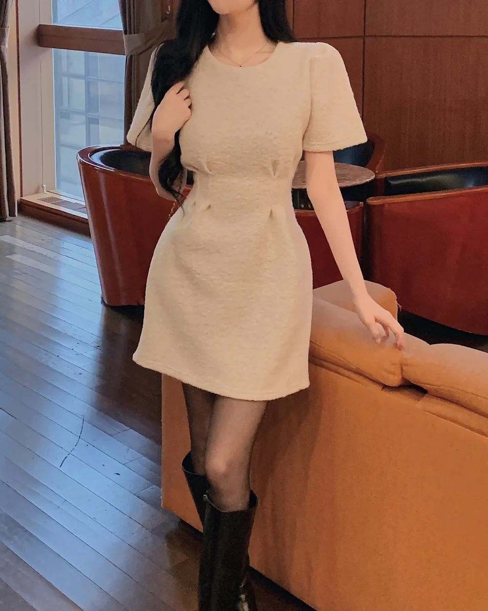 드레스 모델 착용 이미지-S1L74