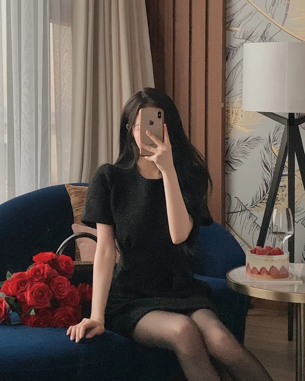 드레스 모델 착용 이미지-S1L57