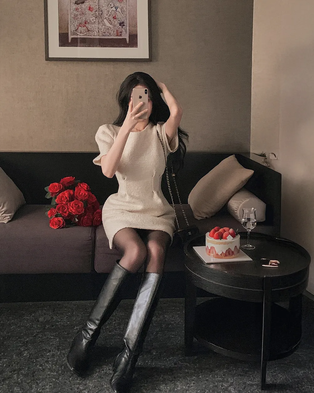 드레스 모델 착용 이미지-S1L78