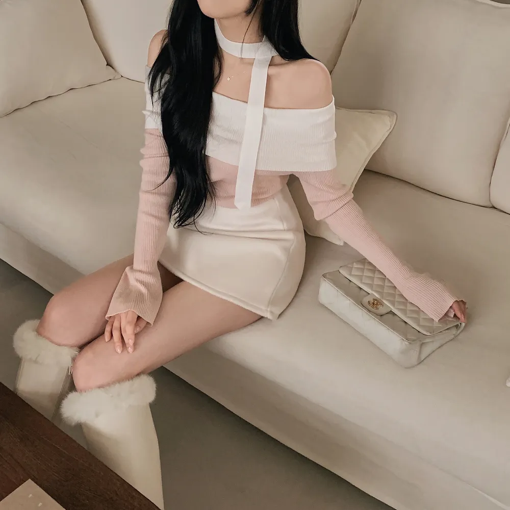 미니 스커트 모델 착용 이미지-S1L48