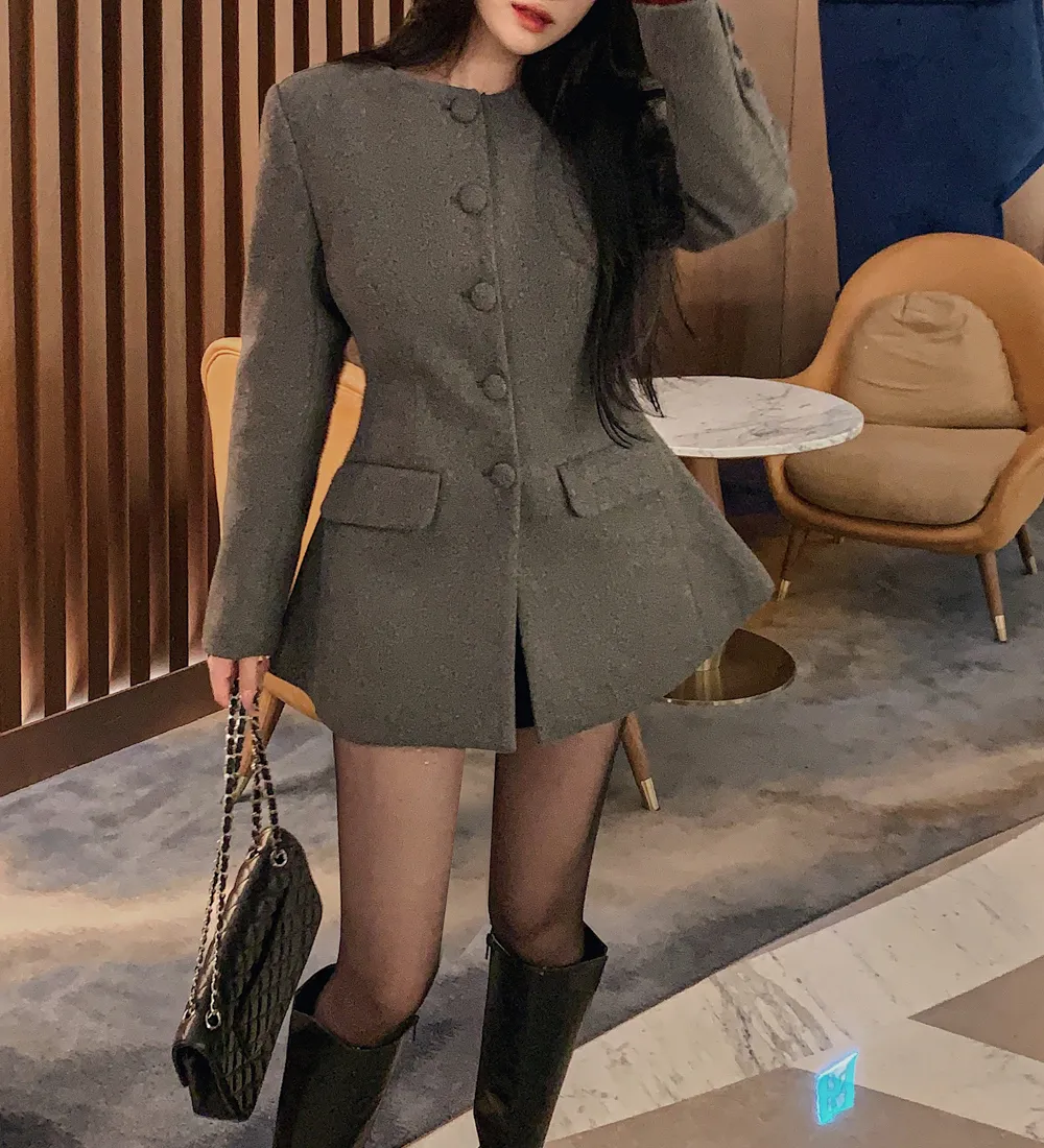 미니 스커트 모델 착용 이미지-S1L107