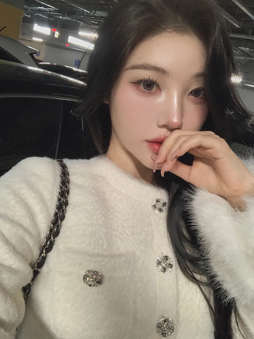 미니 스커트 모델 착용 이미지-S1L72