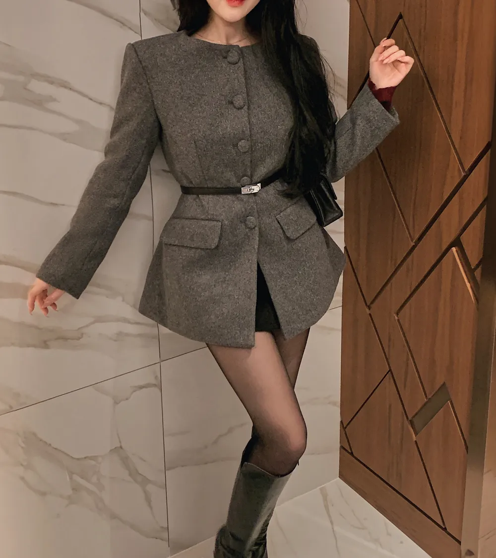 미니 스커트 모델 착용 이미지-S1L119