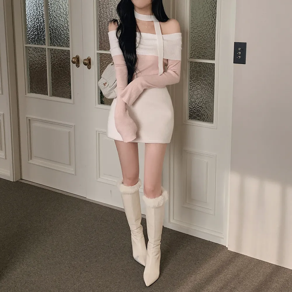 미니 스커트 모델 착용 이미지-S1L46