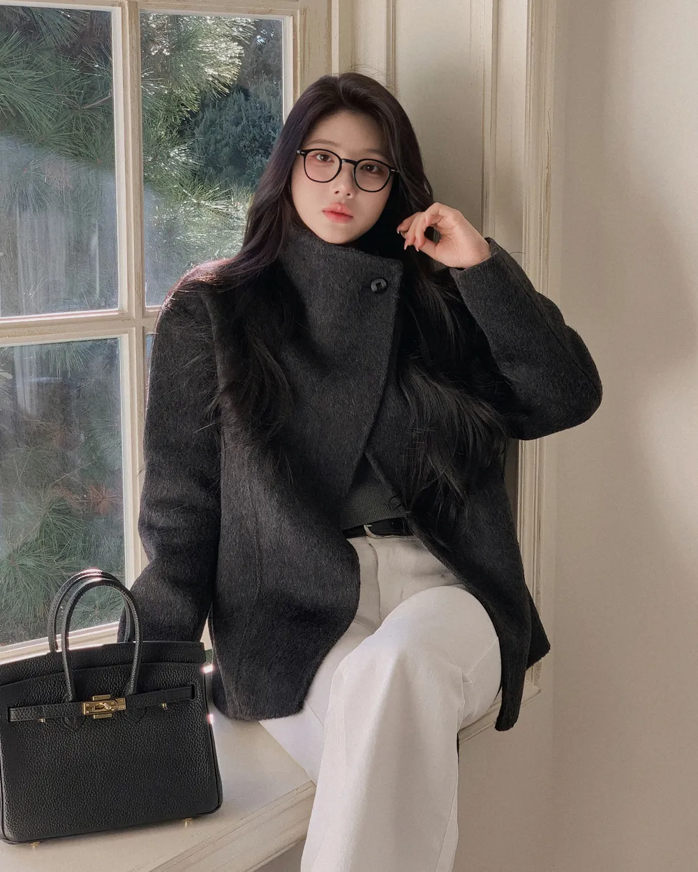 코트 모델 착용 이미지-S3L19