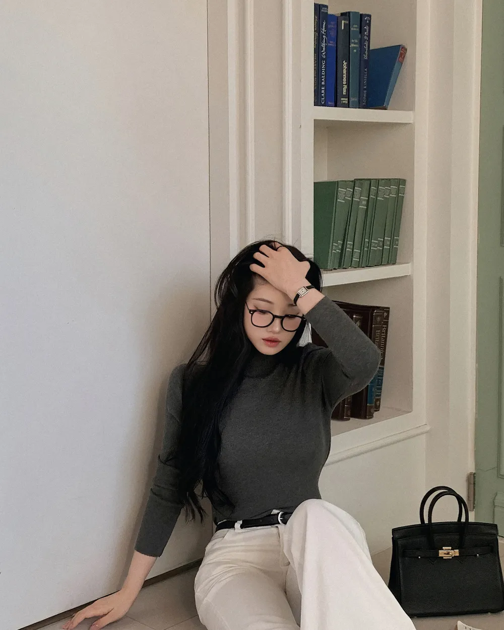 코트 모델 착용 이미지-S3L52