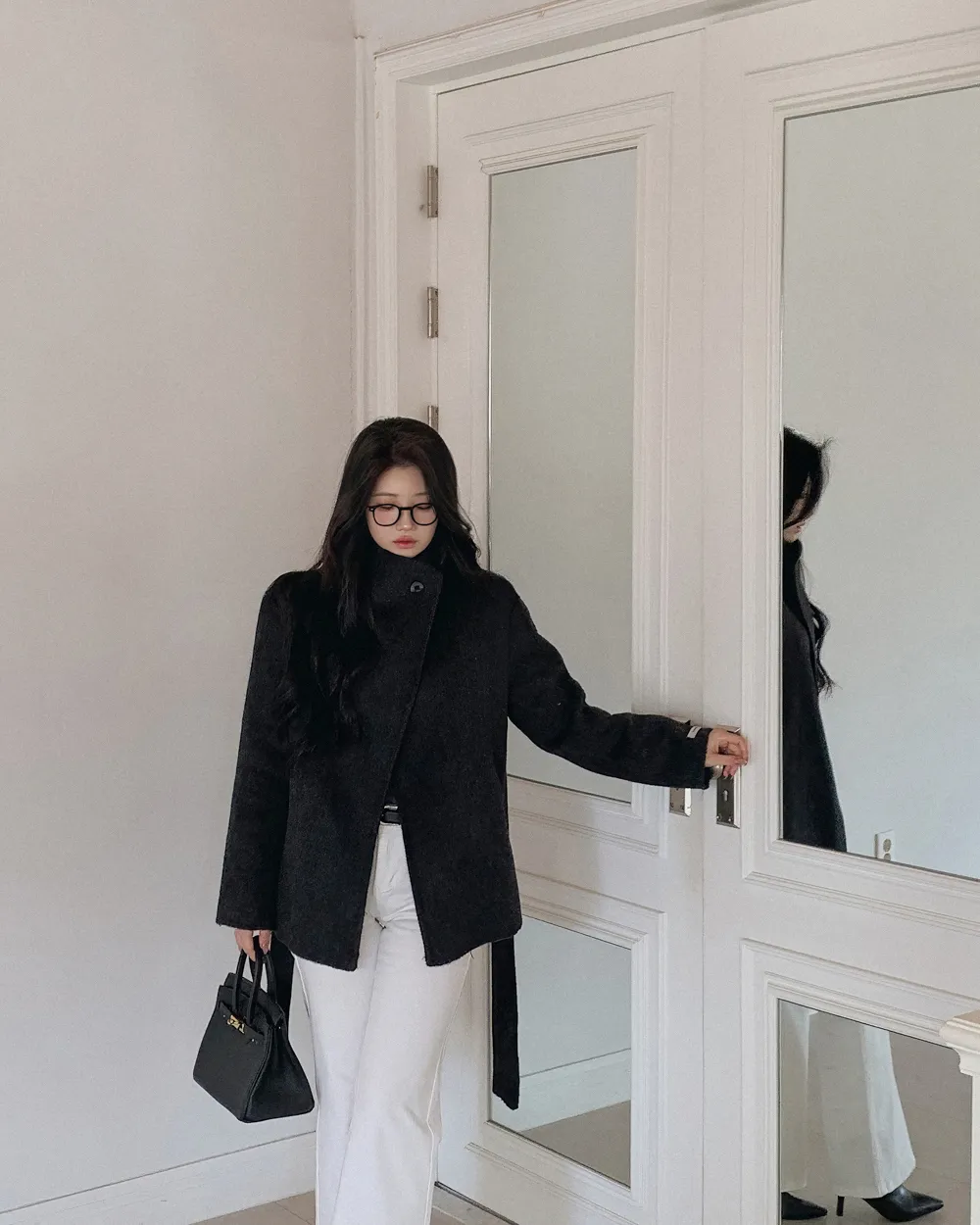 코트 모델 착용 이미지-S3L23