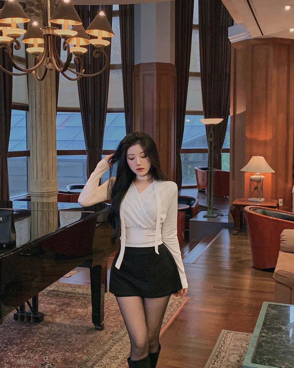 코트 모델 착용 이미지-S1L68