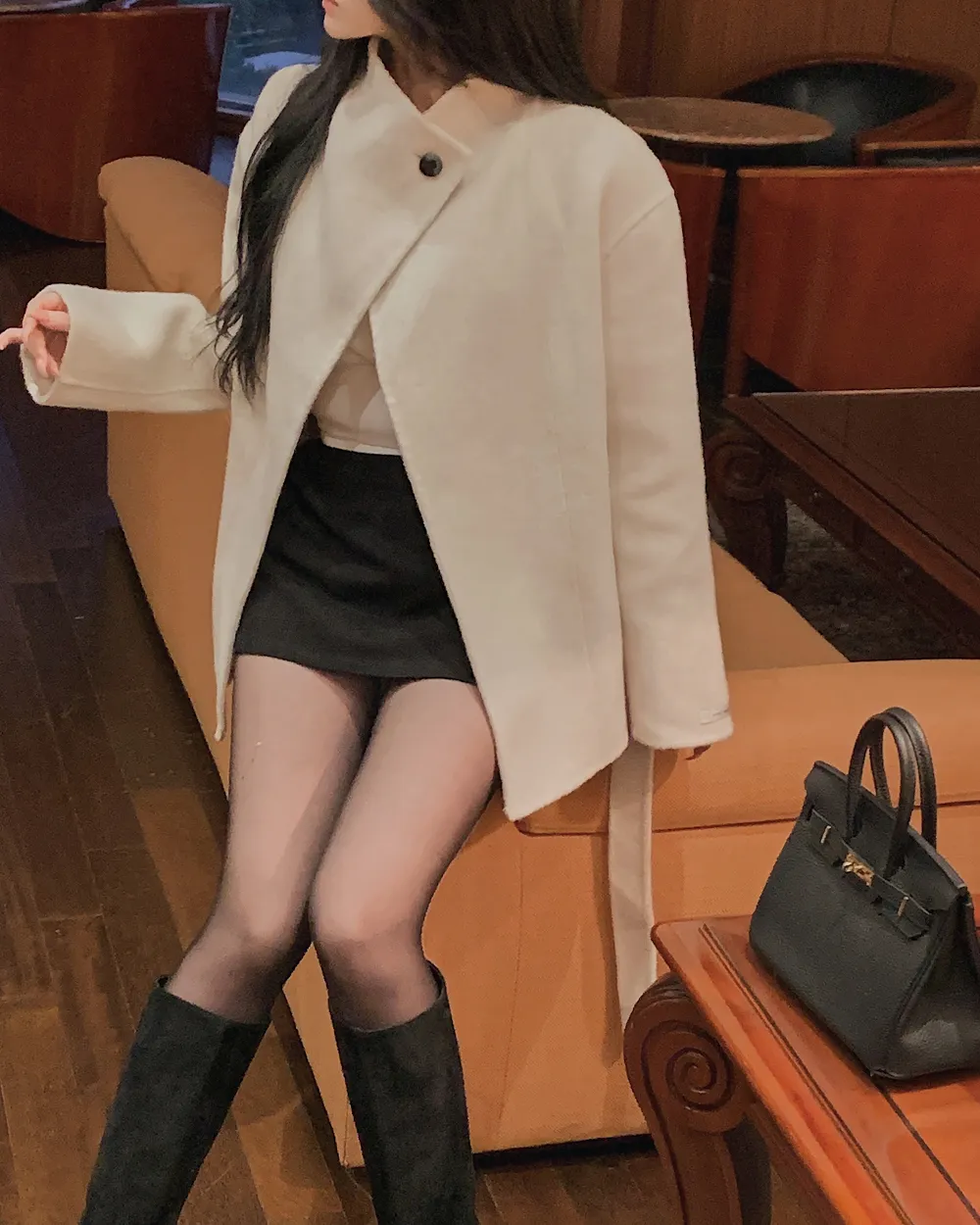 코트 모델 착용 이미지-S1L55