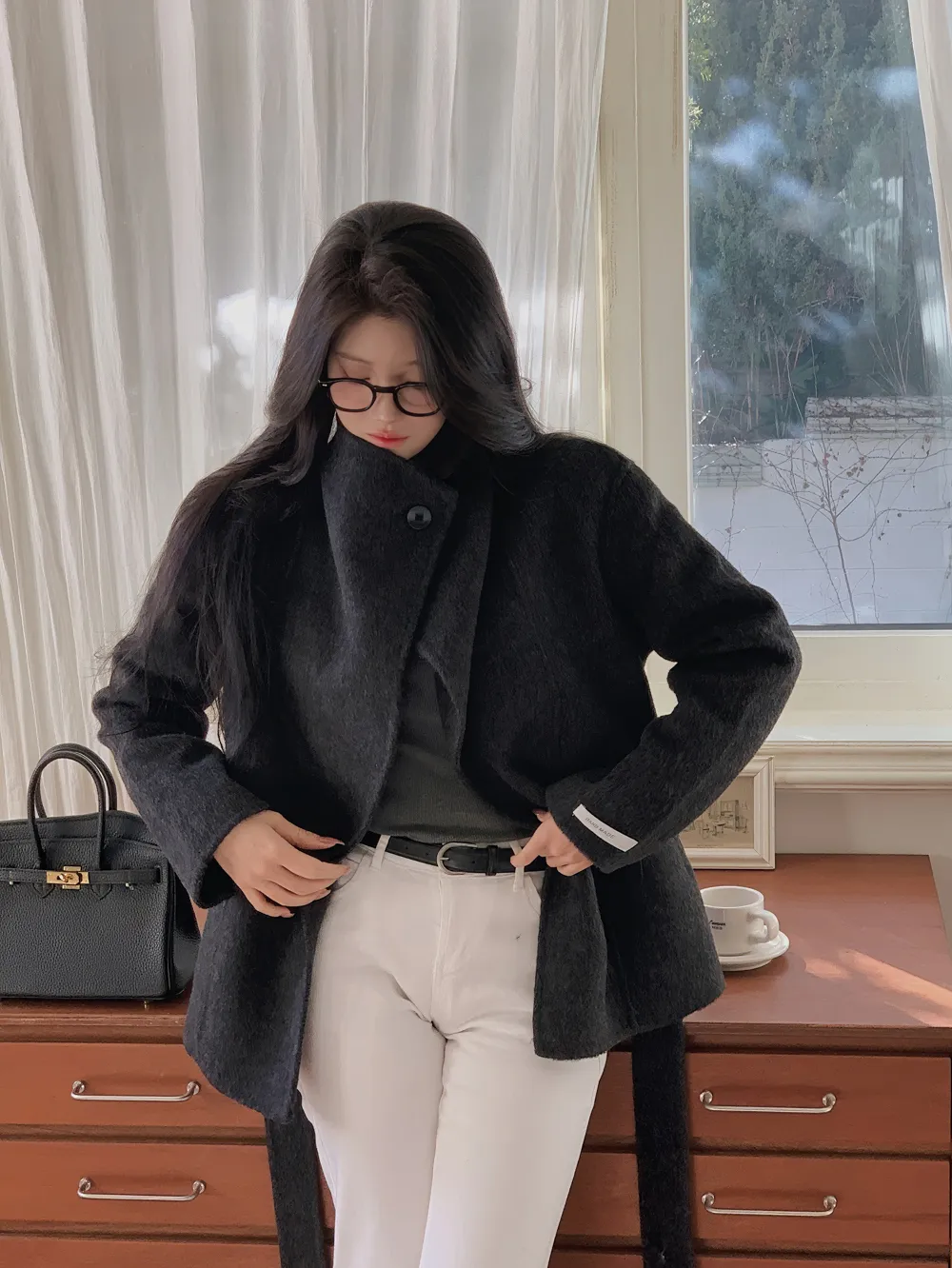 코트 모델 착용 이미지-S3L20