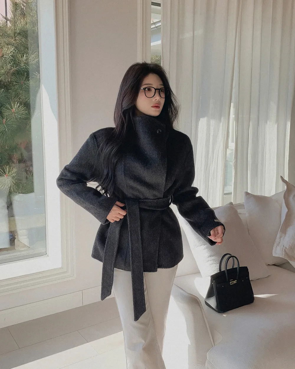 코트 모델 착용 이미지-S3L27