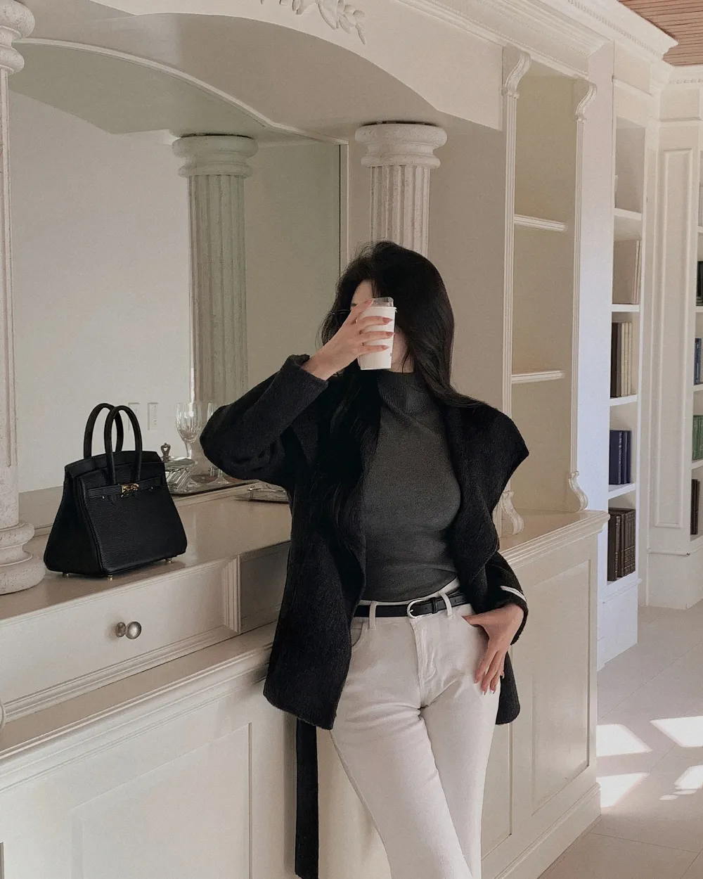 코트 모델 착용 이미지-S3L31