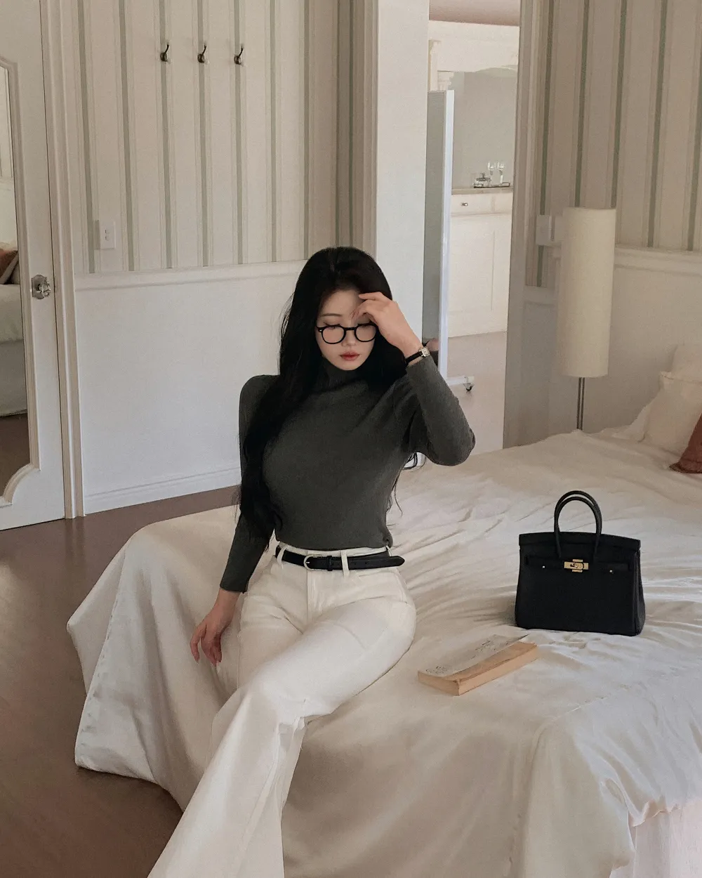 코트 모델 착용 이미지-S3L39