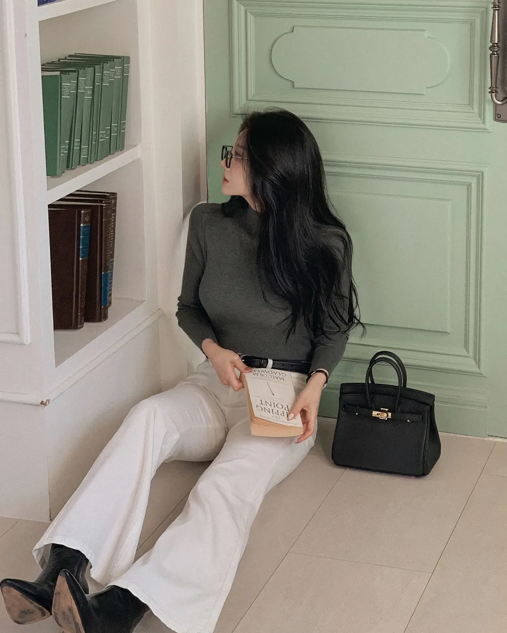 코트 모델 착용 이미지-S3L22