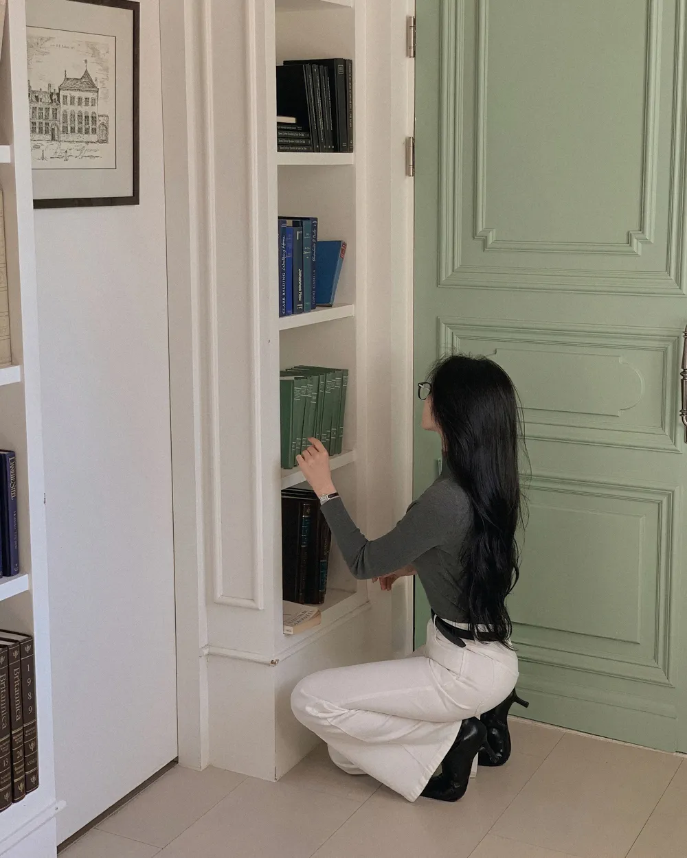 코트 모델 착용 이미지-S3L42