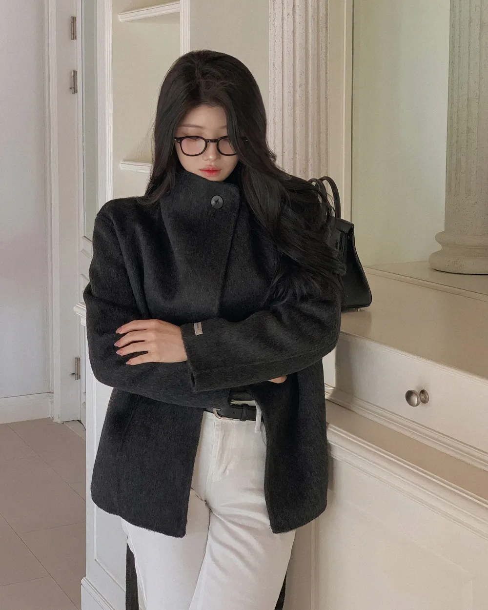 코트 모델 착용 이미지-S3L9