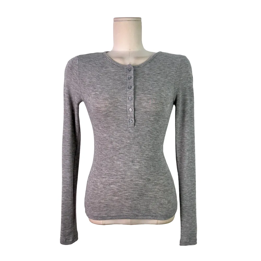 긴팔 티셔츠 그레이 색상 이미지-S1L22