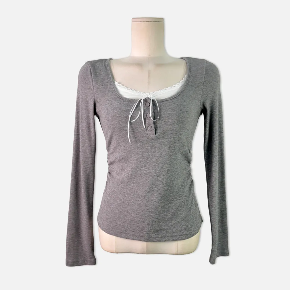 긴팔 티셔츠 화이트 색상 이미지-S1L15