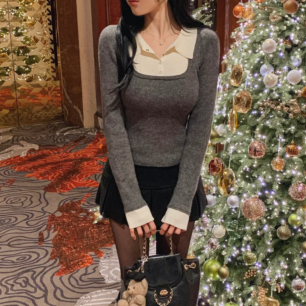 미니 스커트 모델 착용 이미지-S1L45