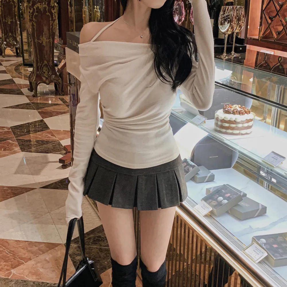 미니 스커트 모델 착용 이미지-S1L68