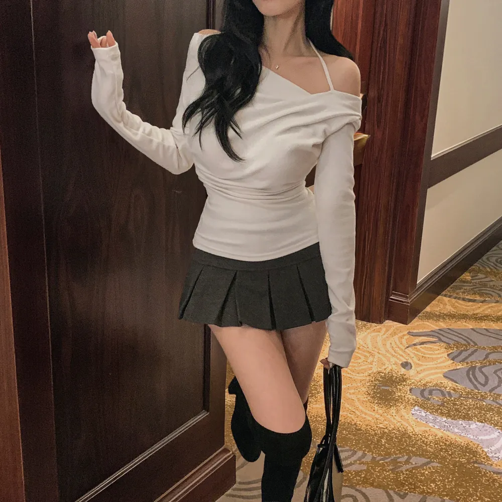 미니 스커트 모델 착용 이미지-S1L63