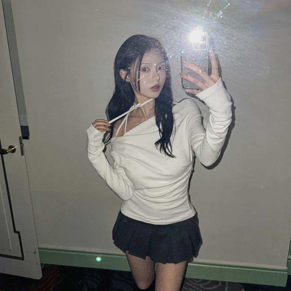 미니 스커트 모델 착용 이미지-S1L57