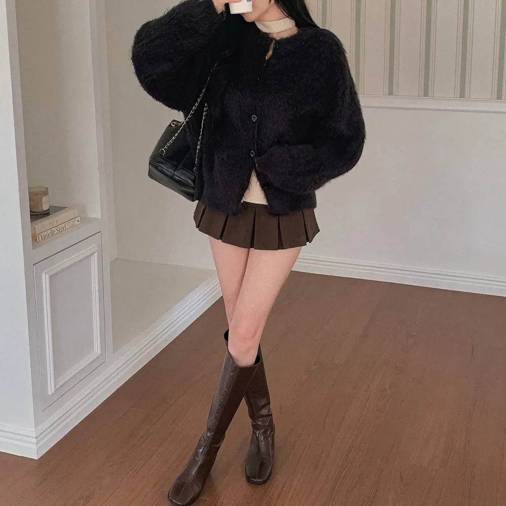 미니 스커트 모델 착용 이미지-S1L93