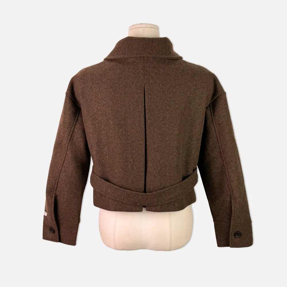 재킷 브라운 색상 이미지-S1L16