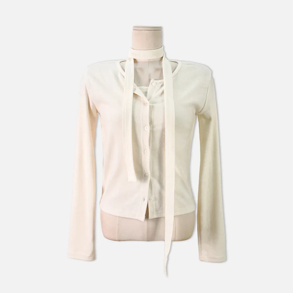 재킷 크림 색상 이미지-S1L23