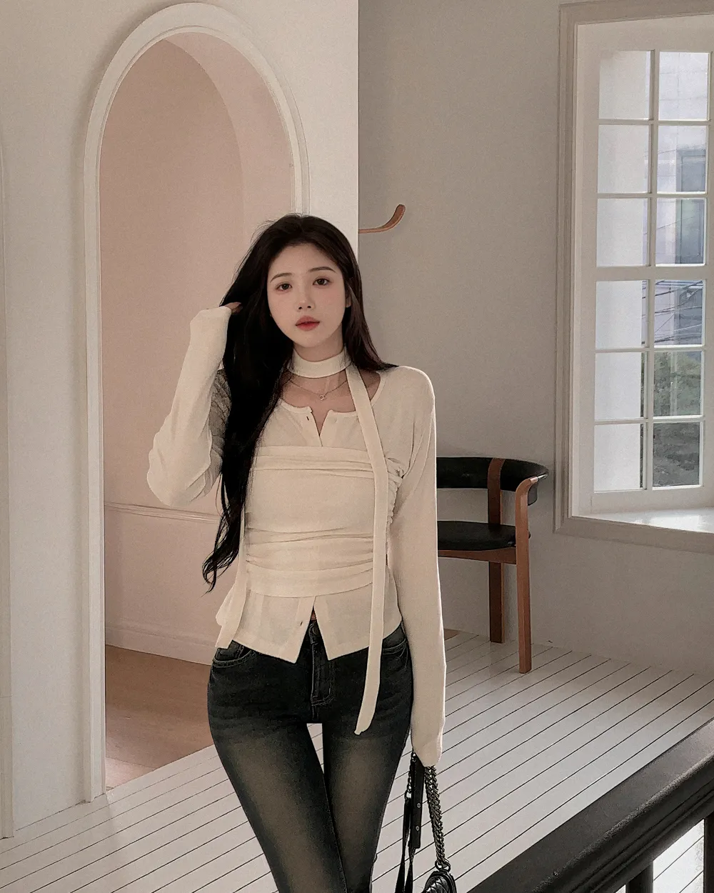 재킷 모델 착용 이미지-S1L58