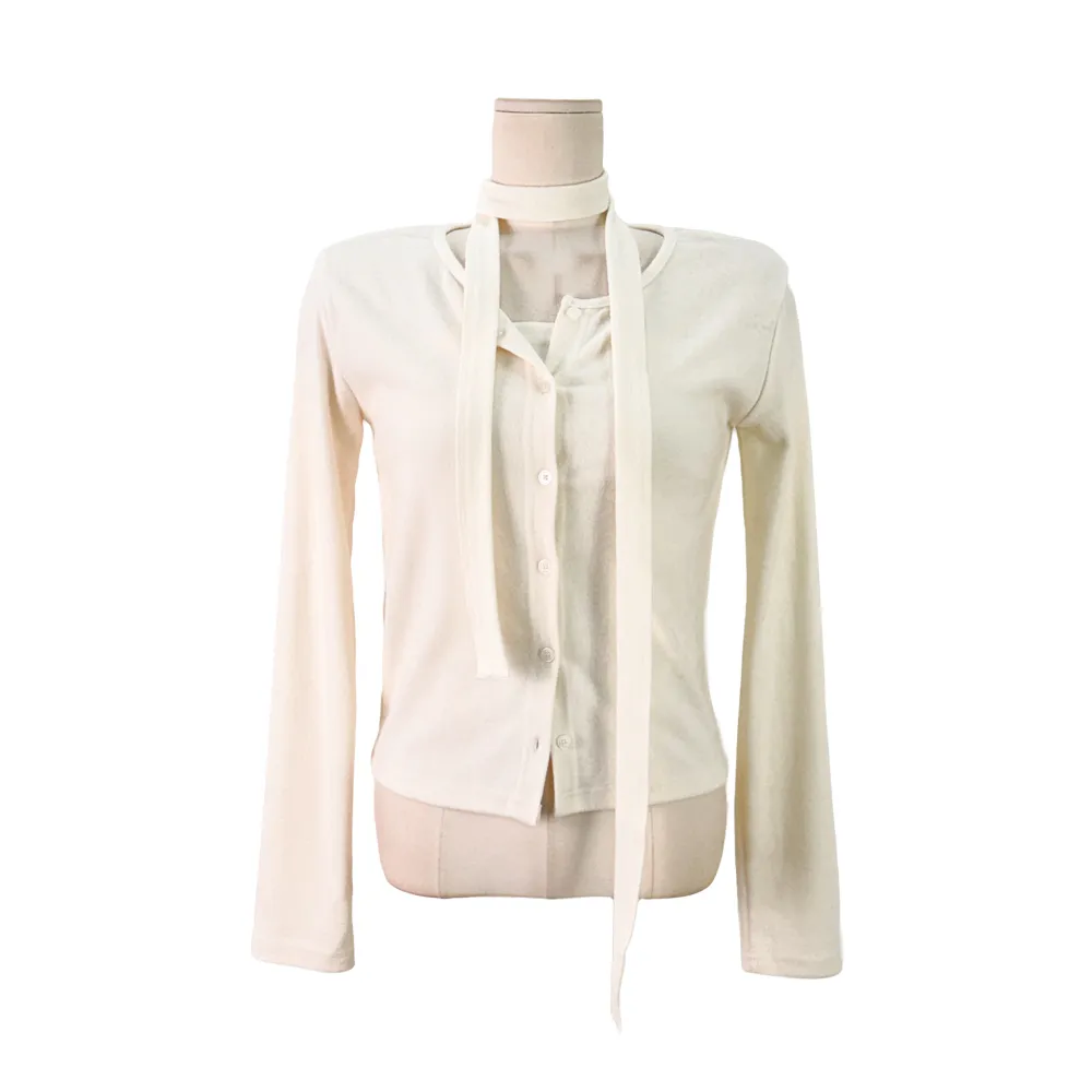 재킷 크림 색상 이미지-S1L22