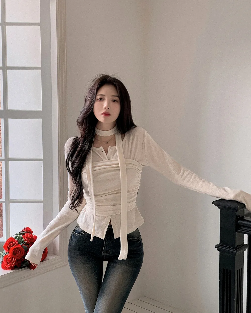 재킷 모델 착용 이미지-S1L83