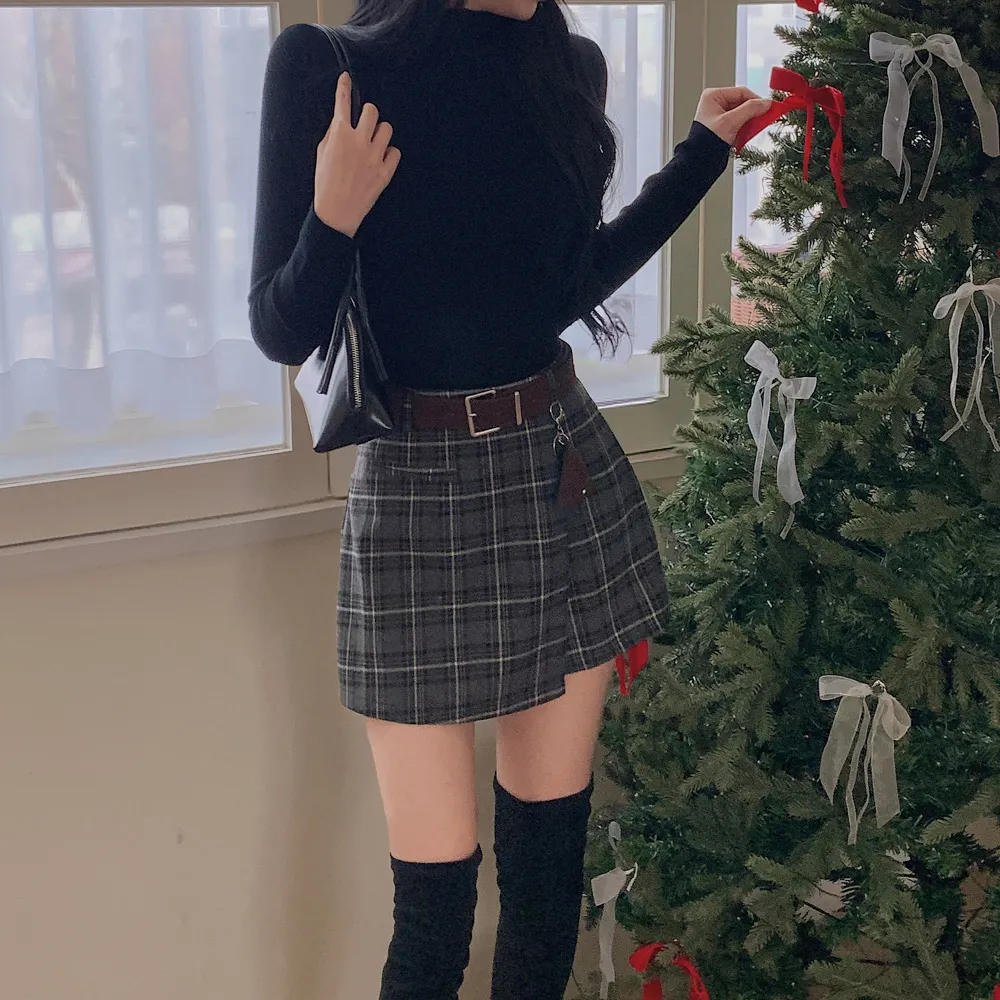 미니 스커트 모델 착용 이미지-S1L33