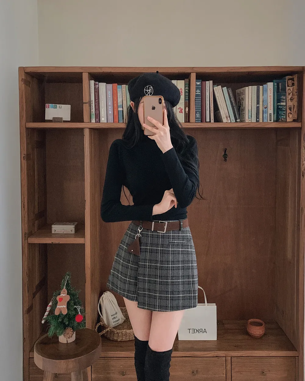 미니 스커트 모델 착용 이미지-S1L20