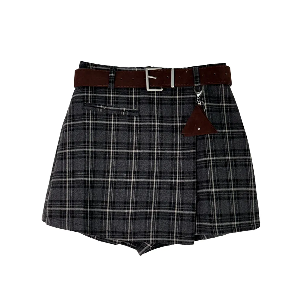 미니 스커트 차콜 색상 이미지-S2L14