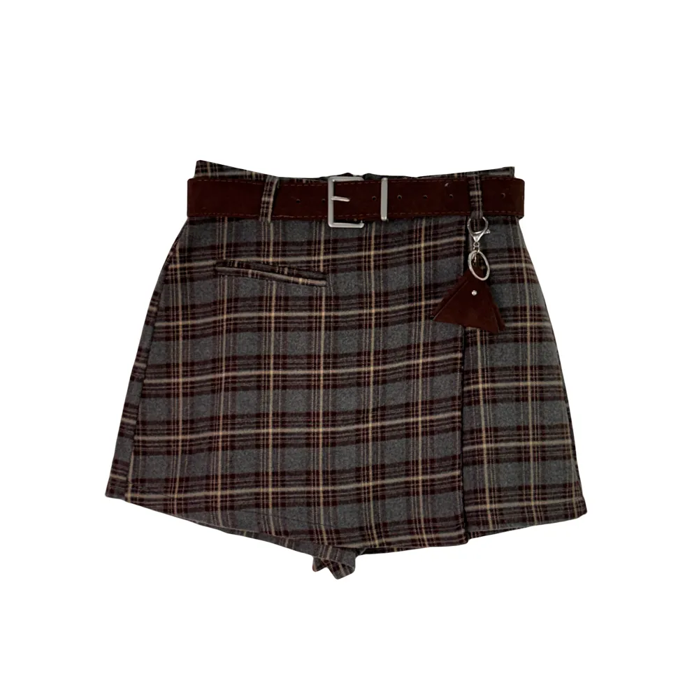 미니 스커트 오트밀 색상 이미지-S2L1