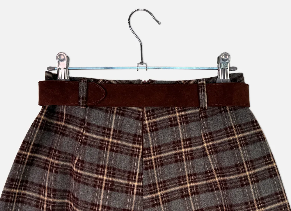 미니 스커트 초콜렛 색상 이미지-S2L4