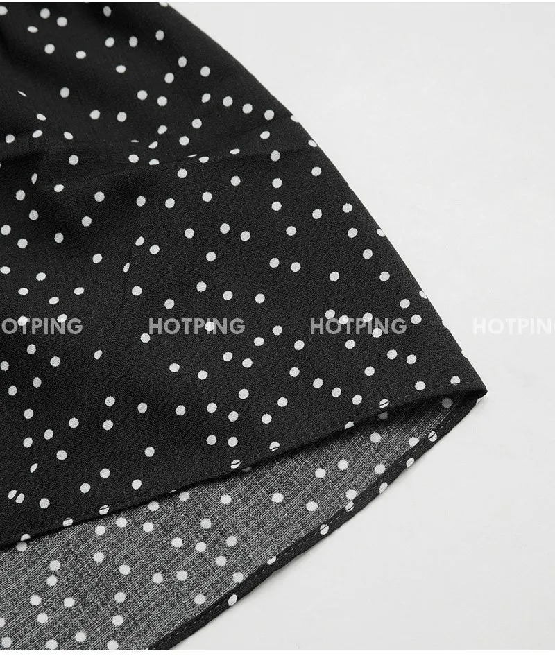 레블린_긴팔 도트롱원피스