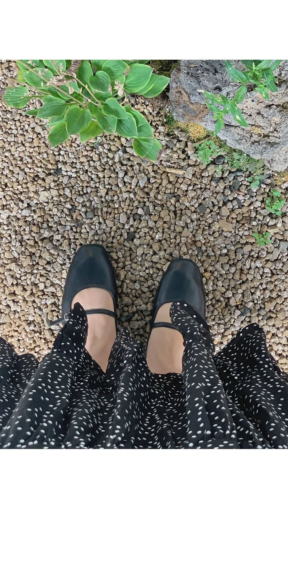 레블린_긴팔 도트롱원피스