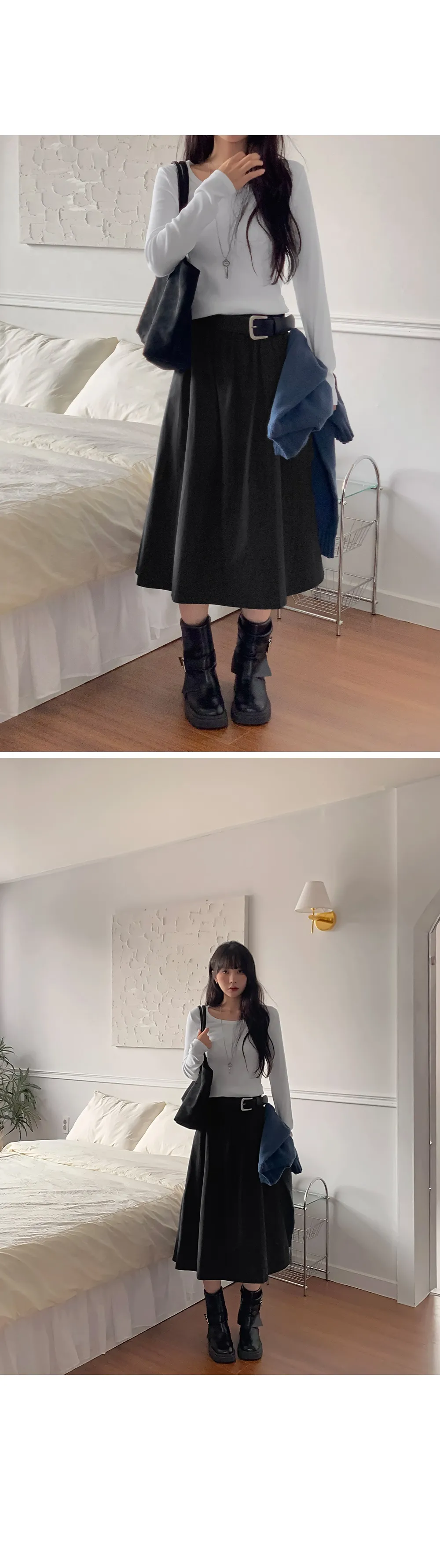 이지골지_유넥 골지 긴팔티셔츠