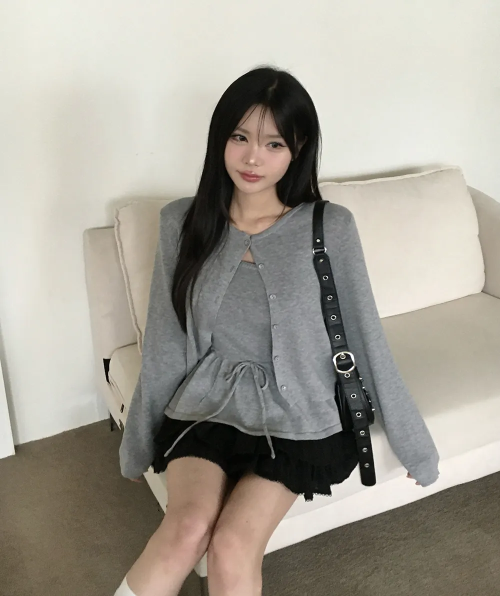 긴팔 티셔츠 모델 착용 이미지-S2L38