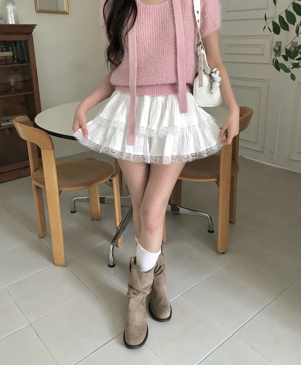 미니 스커트 모델 착용 이미지-S3L9