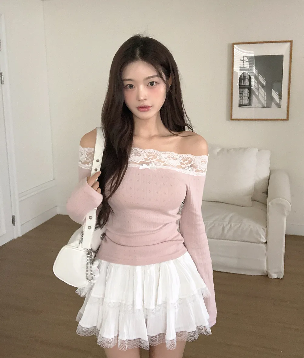 미니 스커트 모델 착용 이미지-S3L19