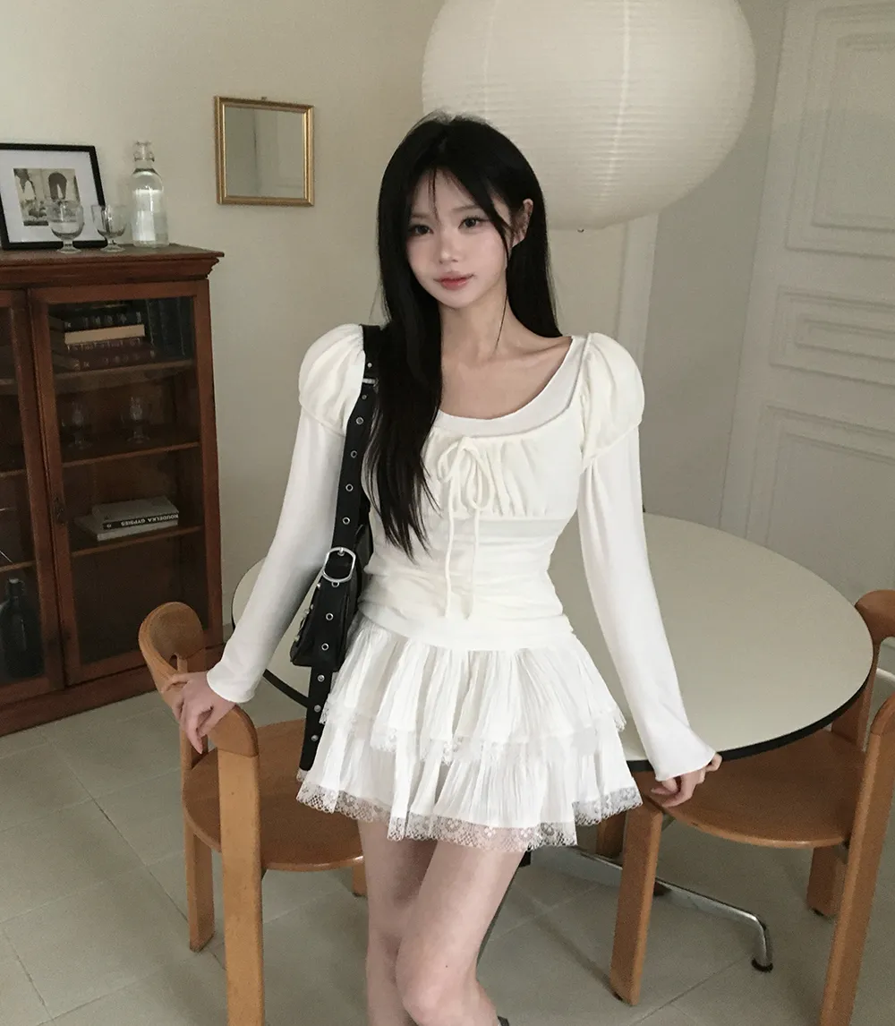 미니 스커트 모델 착용 이미지-S3L30