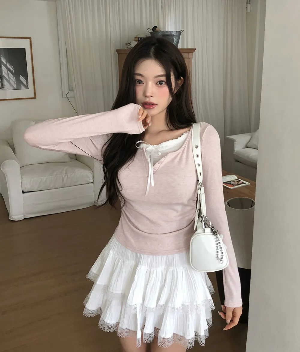 미니 스커트 모델 착용 이미지-S3L15