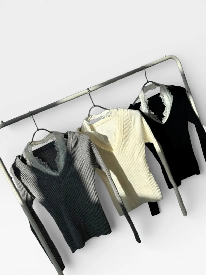 긴팔 티셔츠 그레이블루 색상 이미지-S3L1