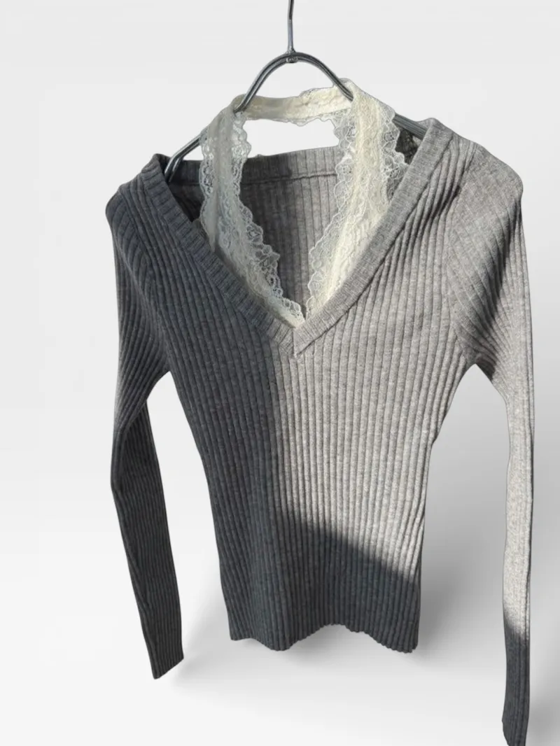 긴팔 티셔츠 그레이 색상 이미지-S3L4