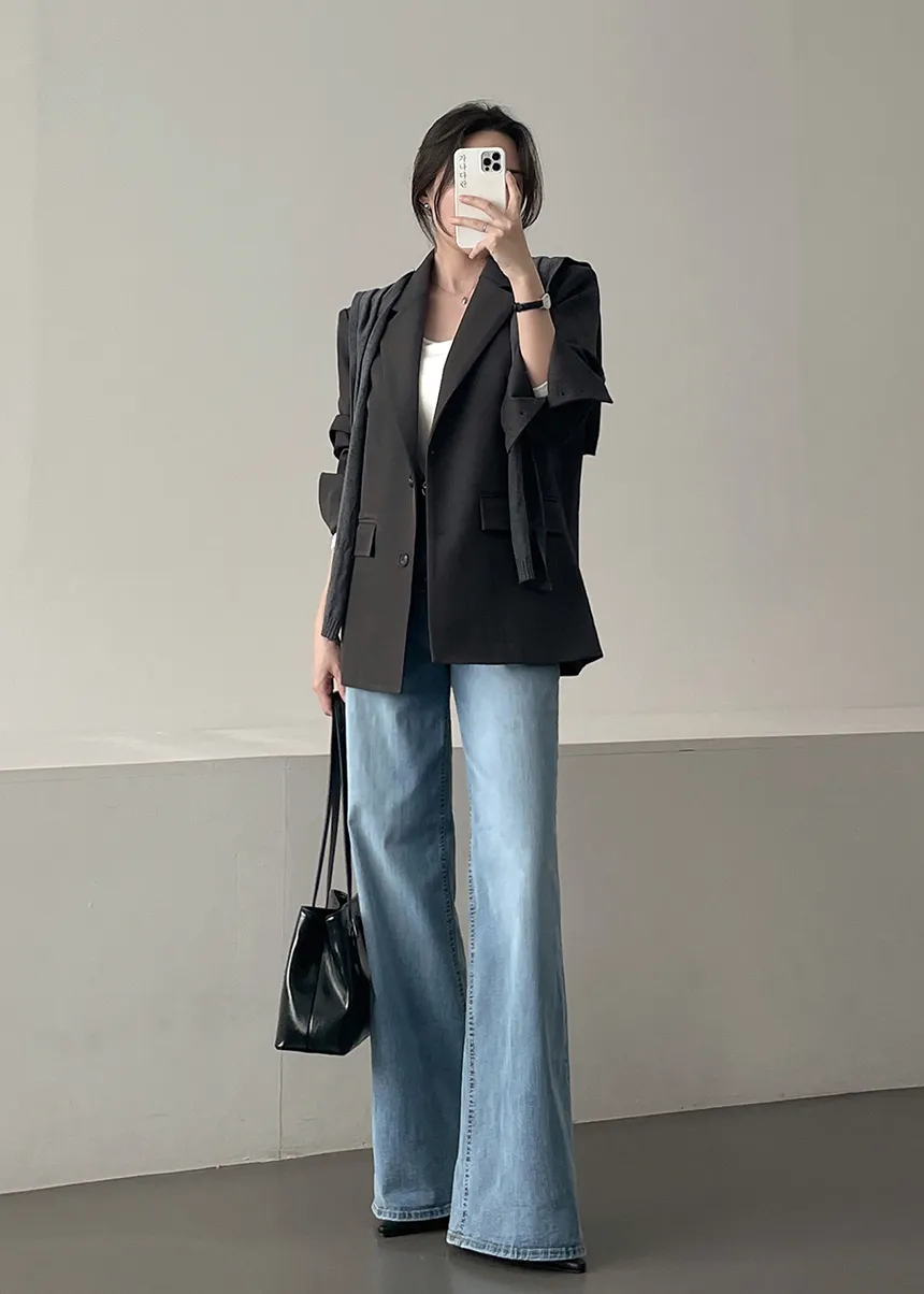 블레이저 모델 착용 이미지-S1L27