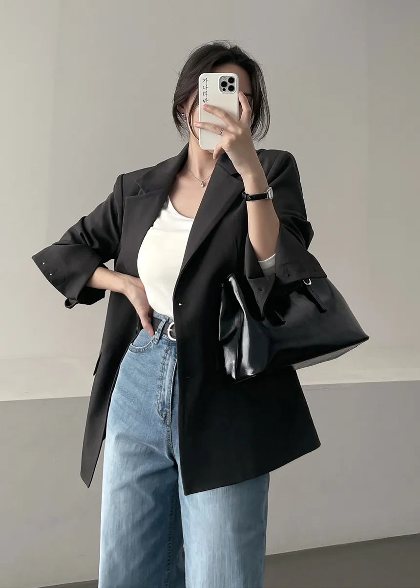 블레이저 모델 착용 이미지-S1L33