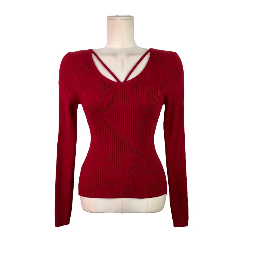 긴팔 티셔츠 로즈 색상 이미지-S1L14